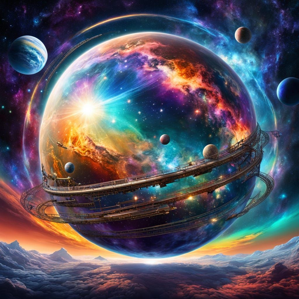 Cosmic Entity in Vibrant Astral Cosmic Style