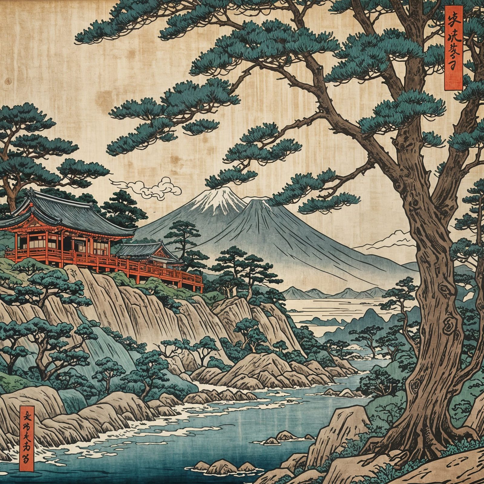 Ukiyo-e Landscape.