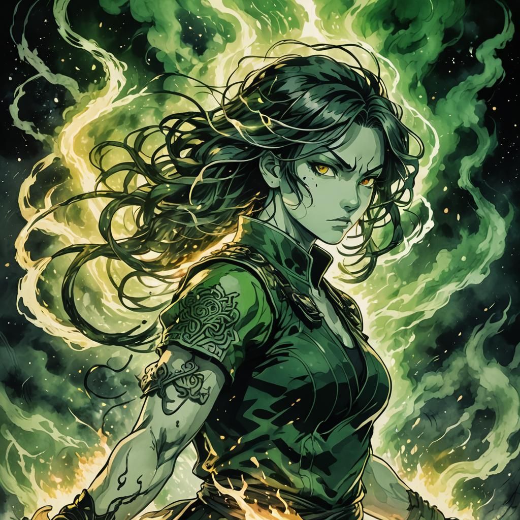 Dark Fantasy Anime Street Fighter Portrait