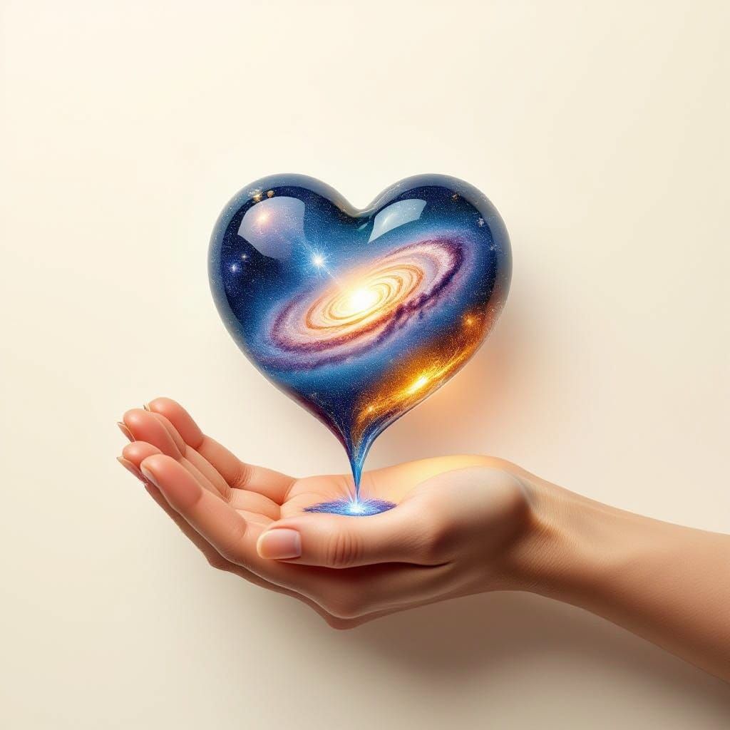 Ethereal Heart Bleeds Starry Cosmos