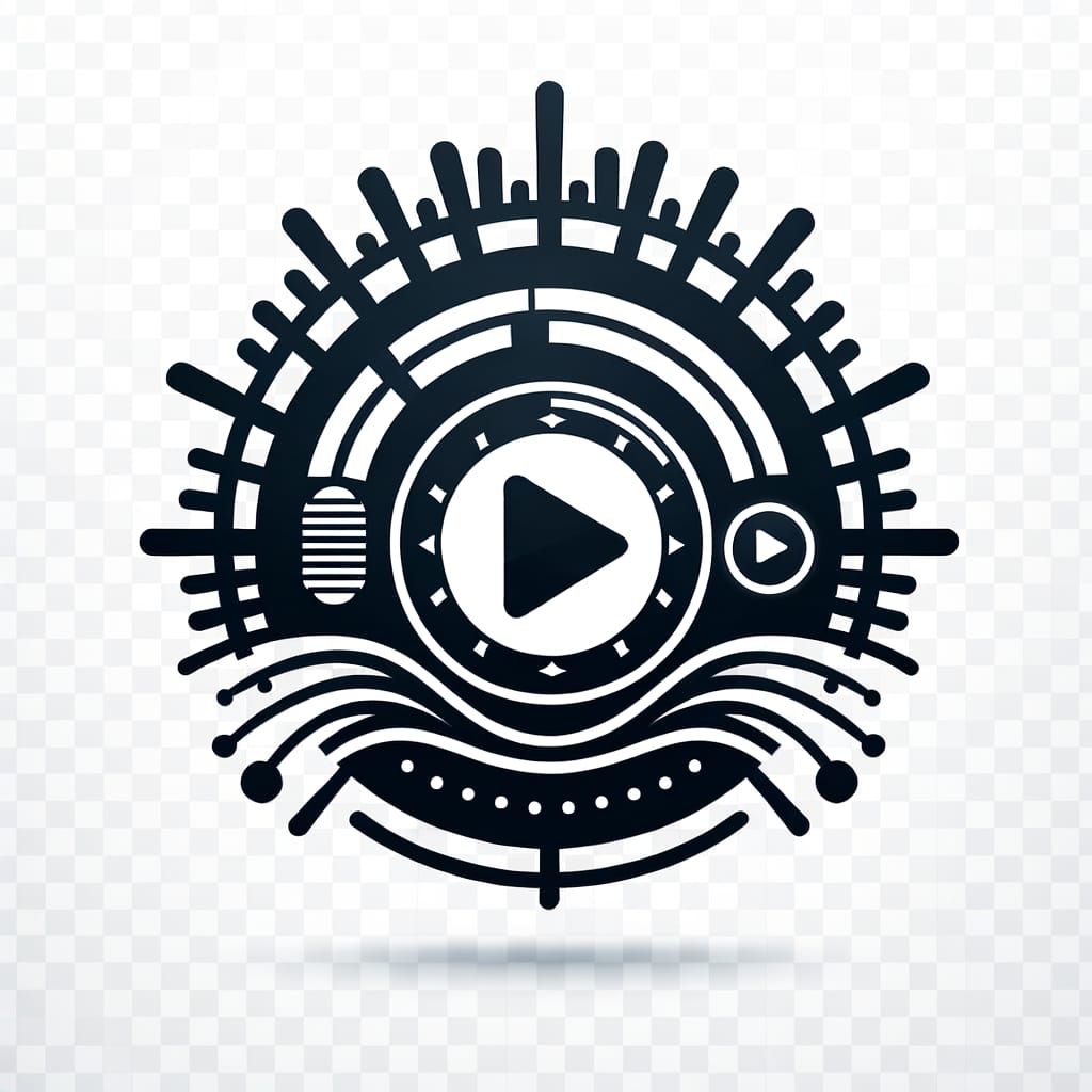 Modern Tech Logo for Audio-Video Analysis Platform