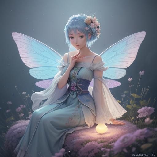 Fairy on Monster: Stylized Digital Concept Art