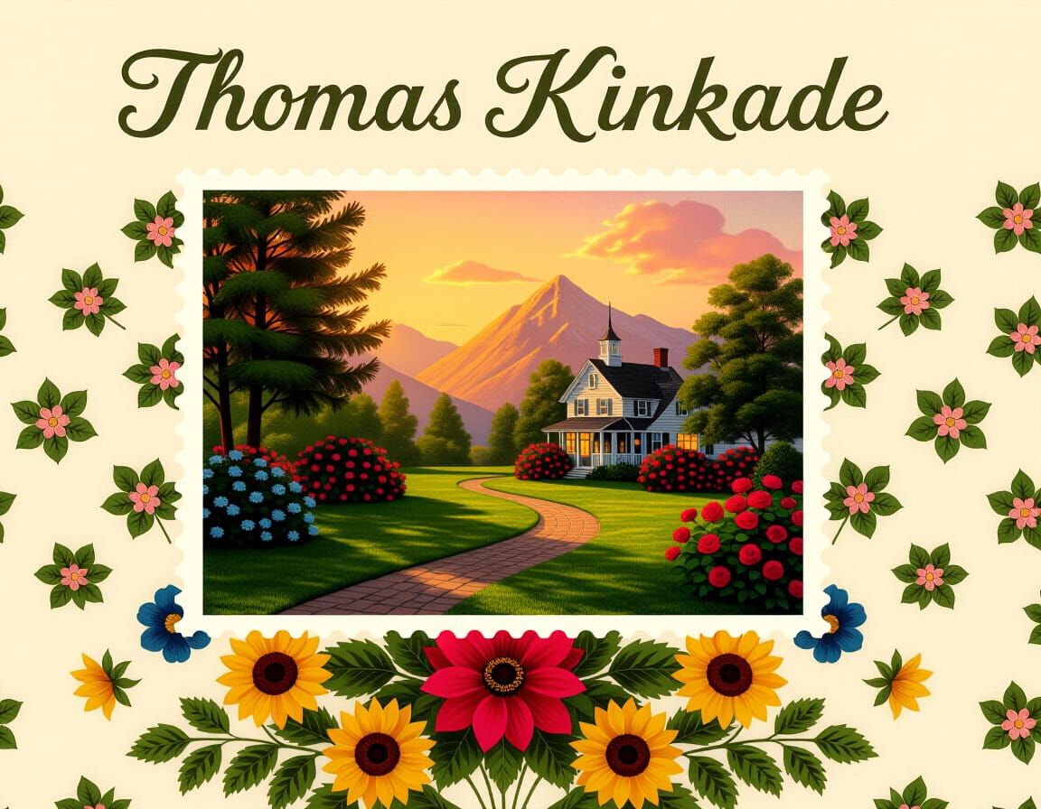 Nostalgic Memoryscape Collage in Golden Hour Light