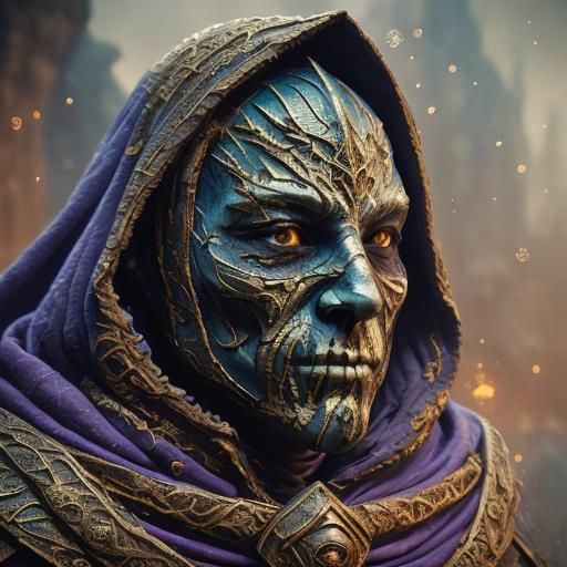 Mystical Assassin Concept Art in Unreal Engine 5 Style