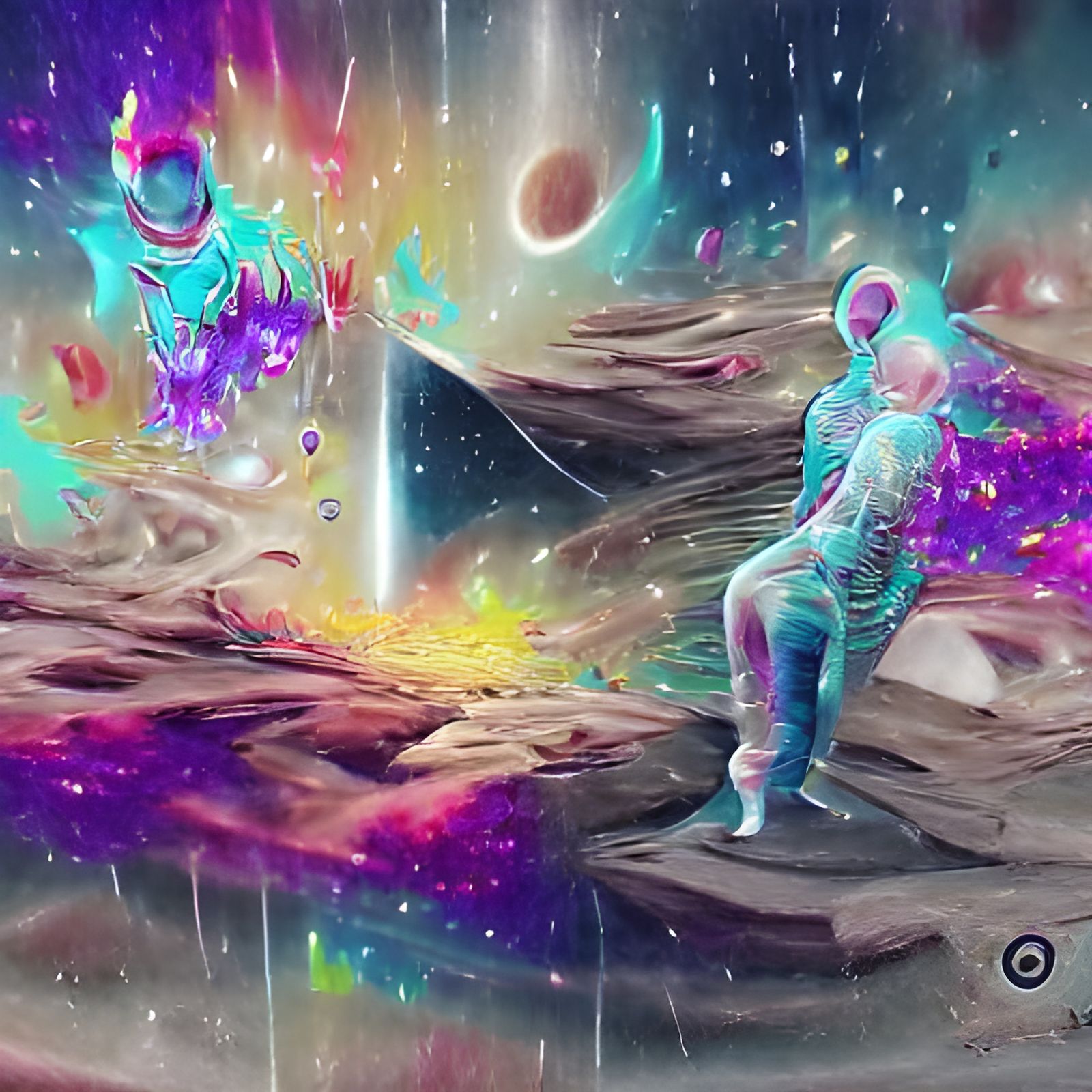 Holographic Astral Cosmic Karma by Pablo Amaringo