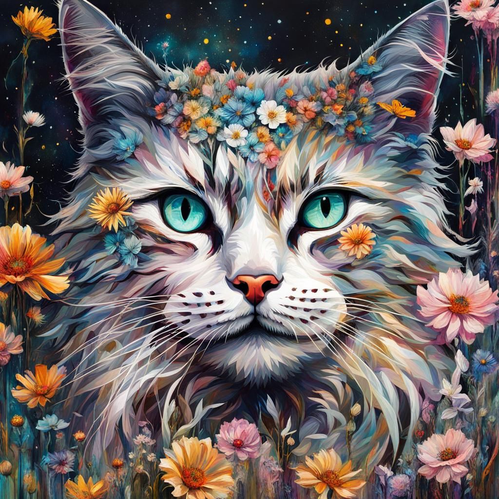 Flower Cat