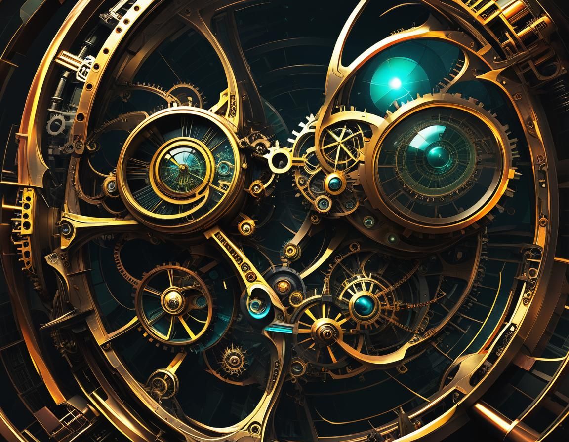 Steampunk Weirdcore Fractal Retrofuturism Arcology