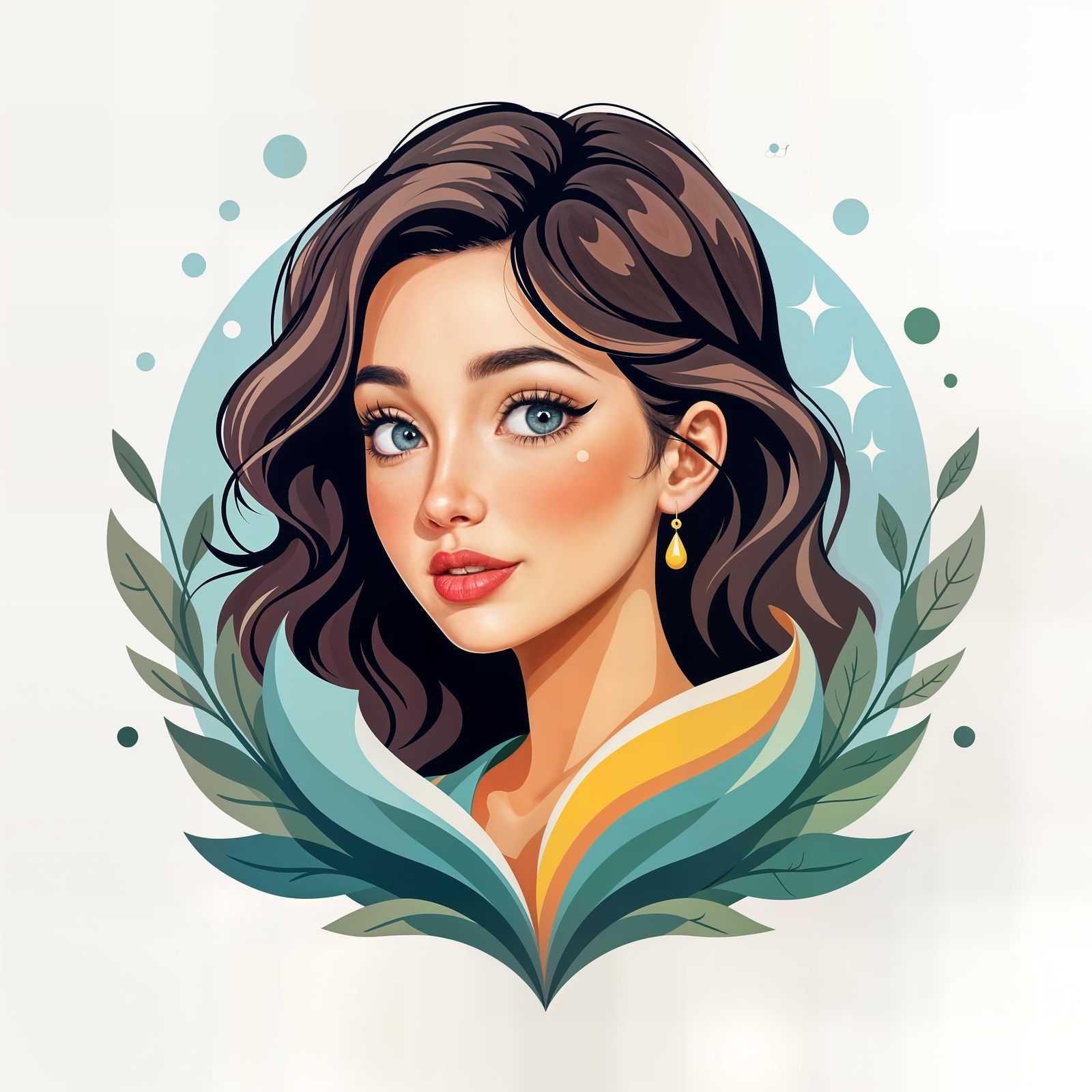 Abstract Logo Design: Creative New Life Concept