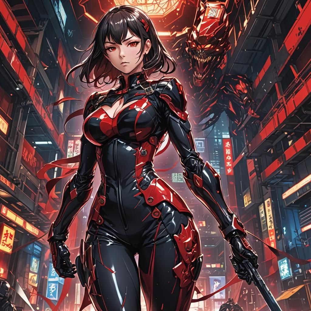 Furious Mistress in Dom Suit: Anime Key Visual