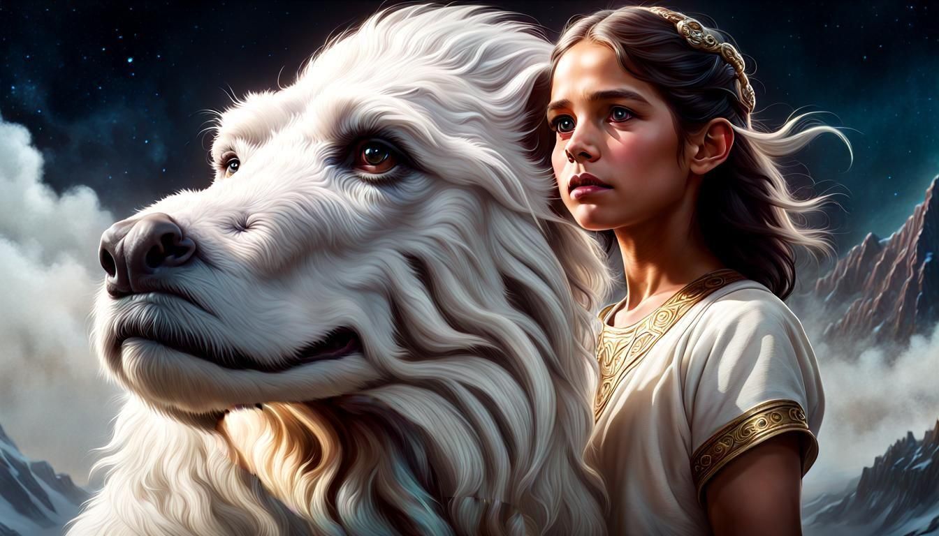 Falkor the Luck Dragon: Vibrant Detailed Art