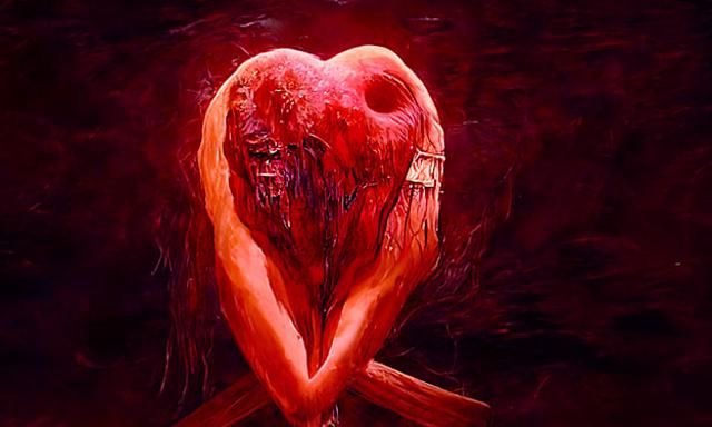 Bleeding Heart in Beksinski Style