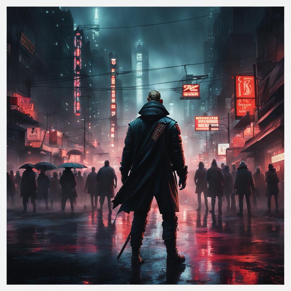 Jason Vorhees in a Cyberpunk Dystopia