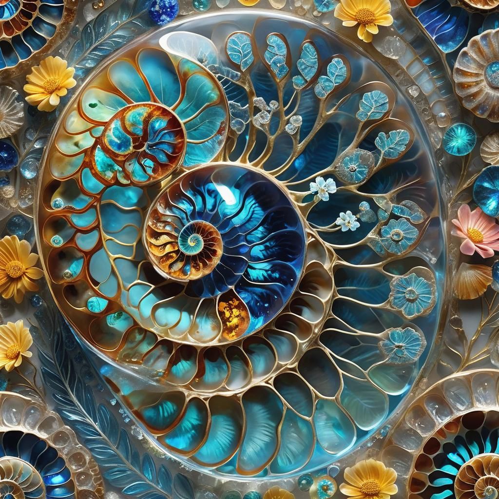 Fosil Amonita , fantasia