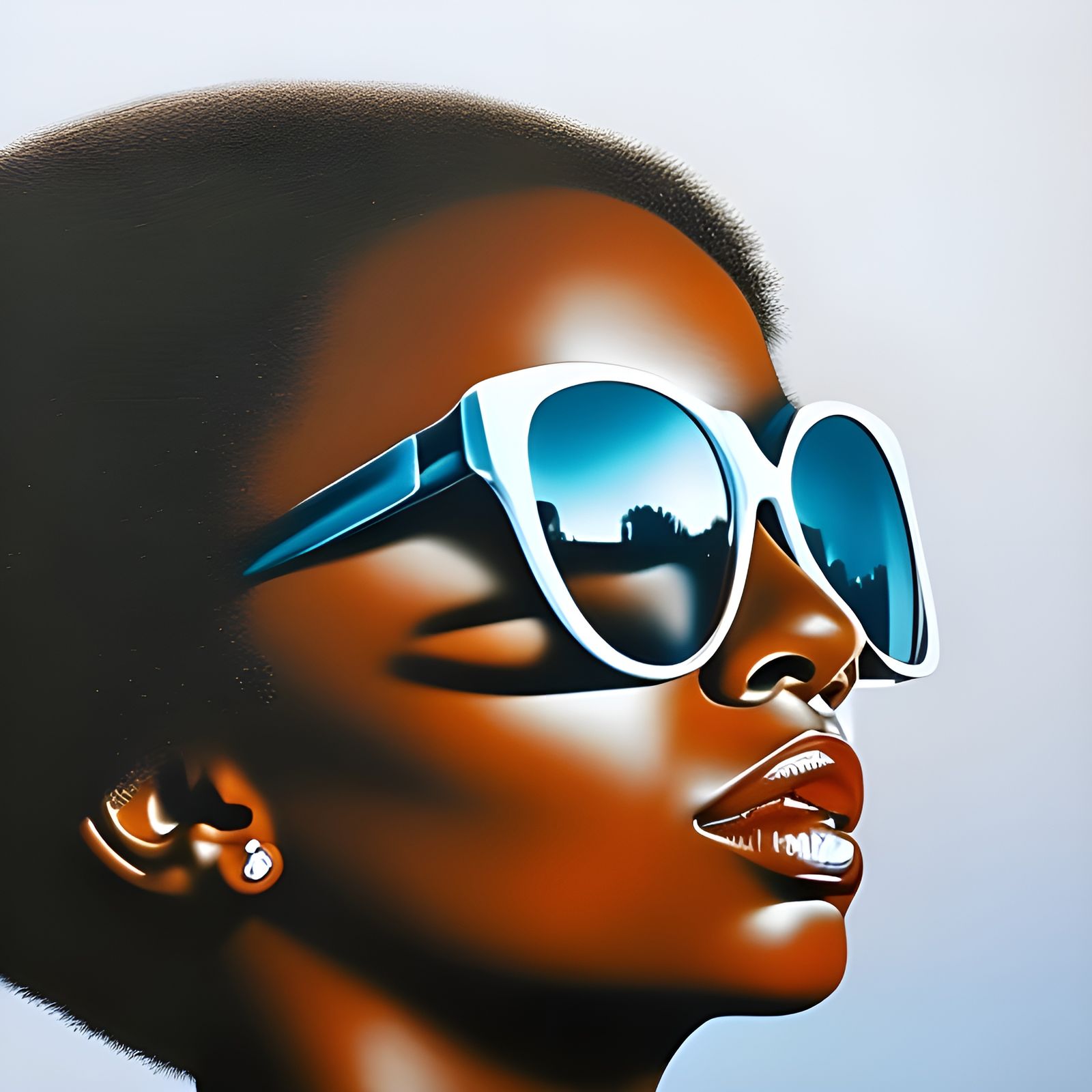 African American Woman's Eureka Moment in Graffiti Art