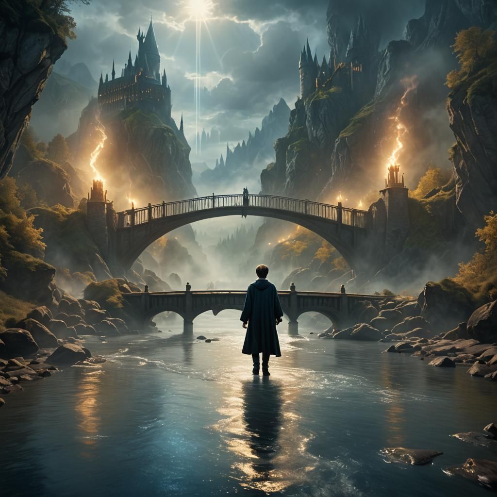 Harry Potter on Mystical River: Digital Matte Painting