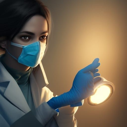 Hyperdetailed Dentist in Dark Fantasy Style