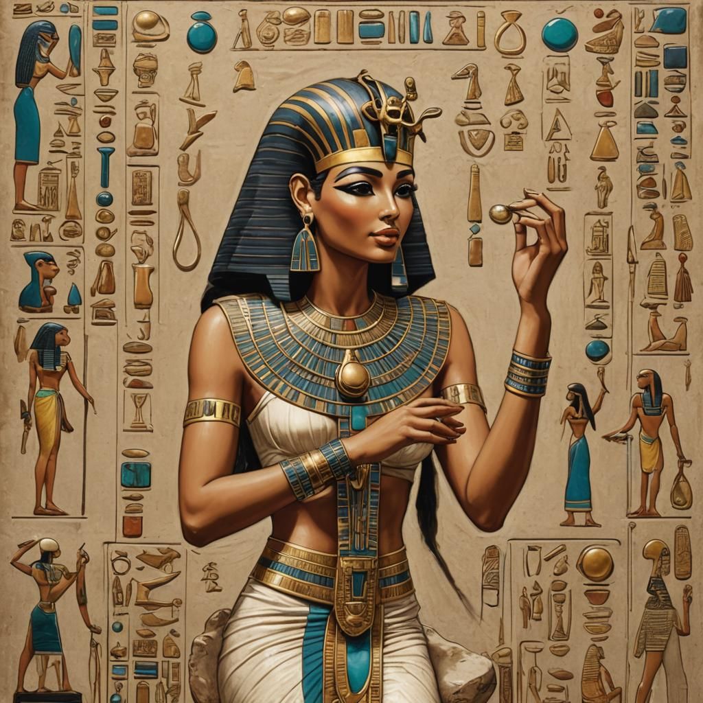 Egyptian Goddess Chooses Jewelry