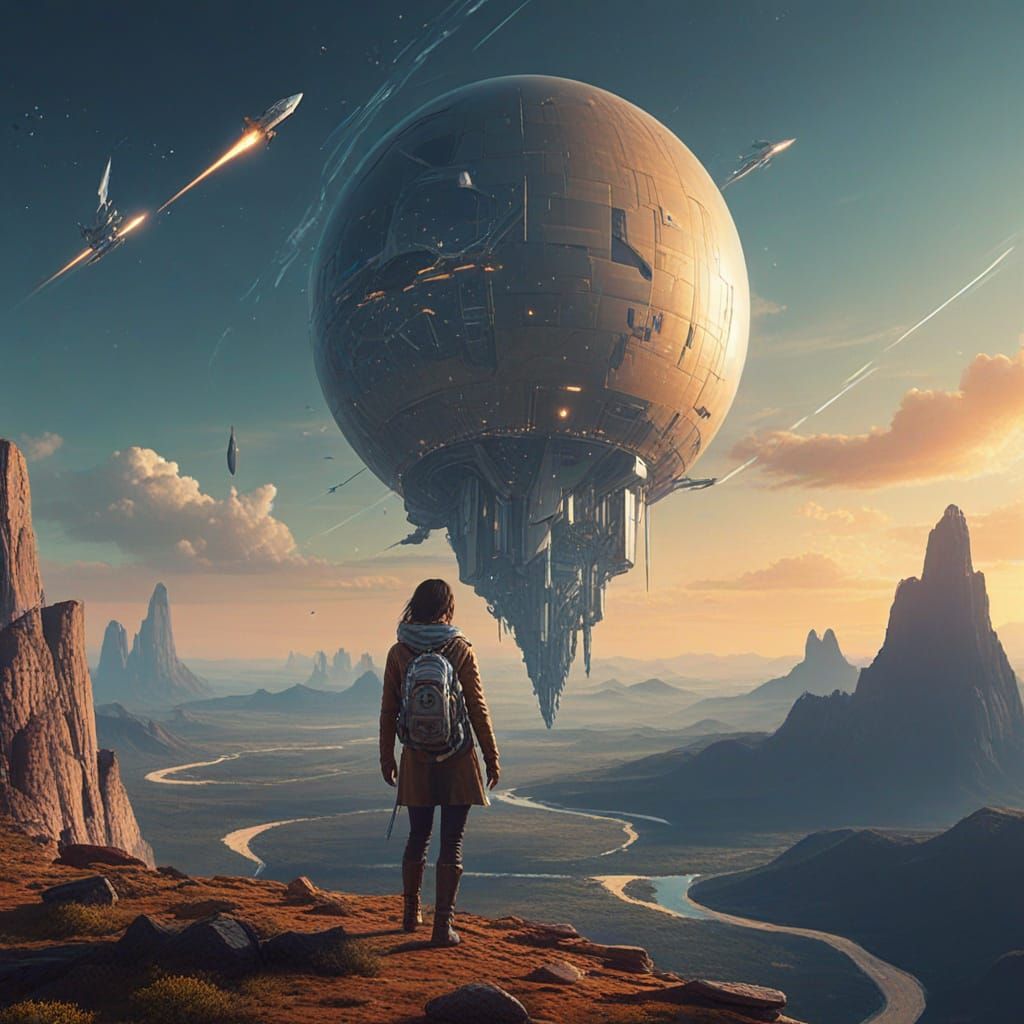 Retrofuturistic Cityscape in Vibrant Neon Hues