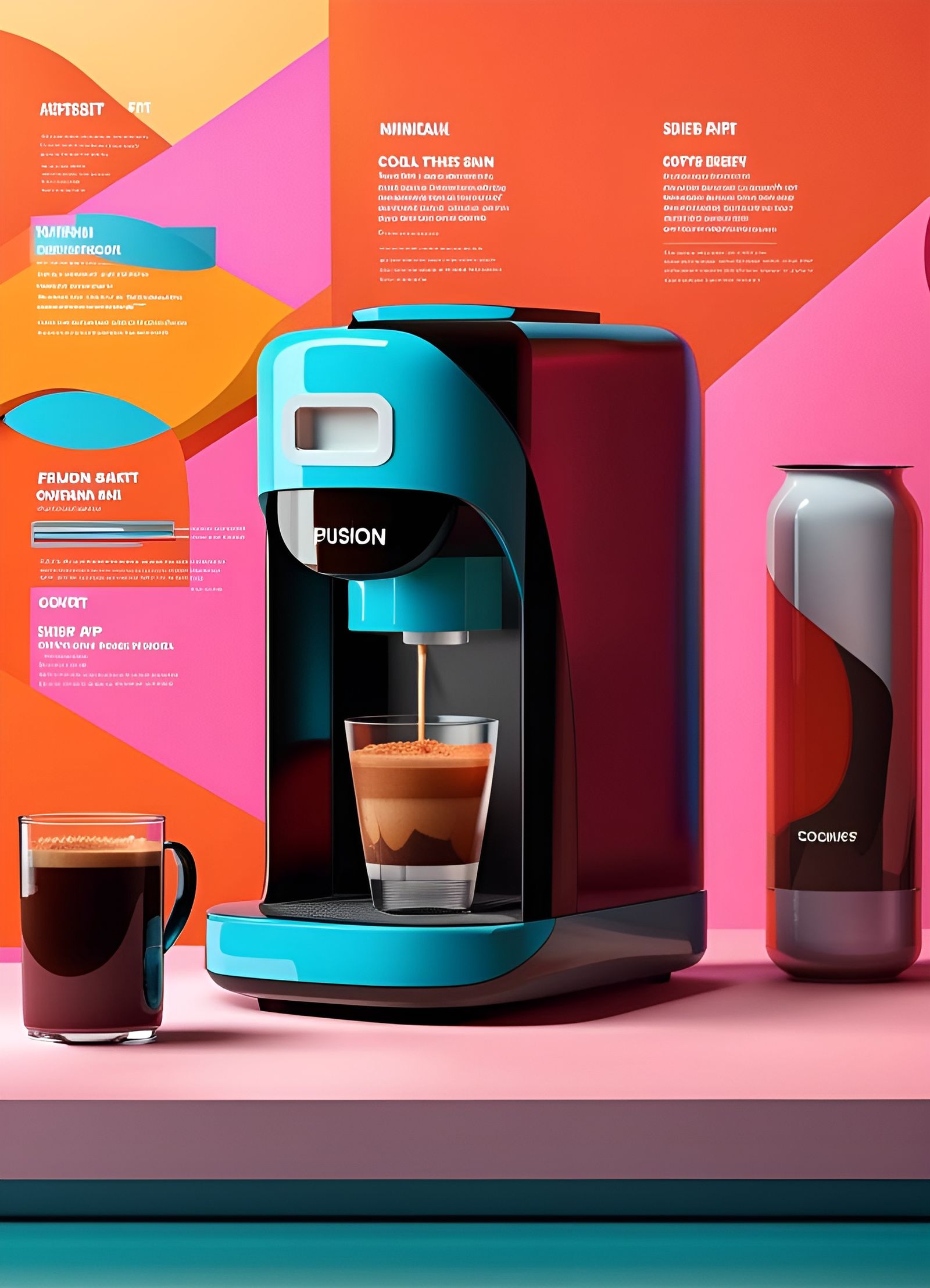 Futuristic Instant Cold Brew Coffee Machine