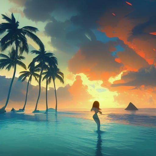 The girl from the waters