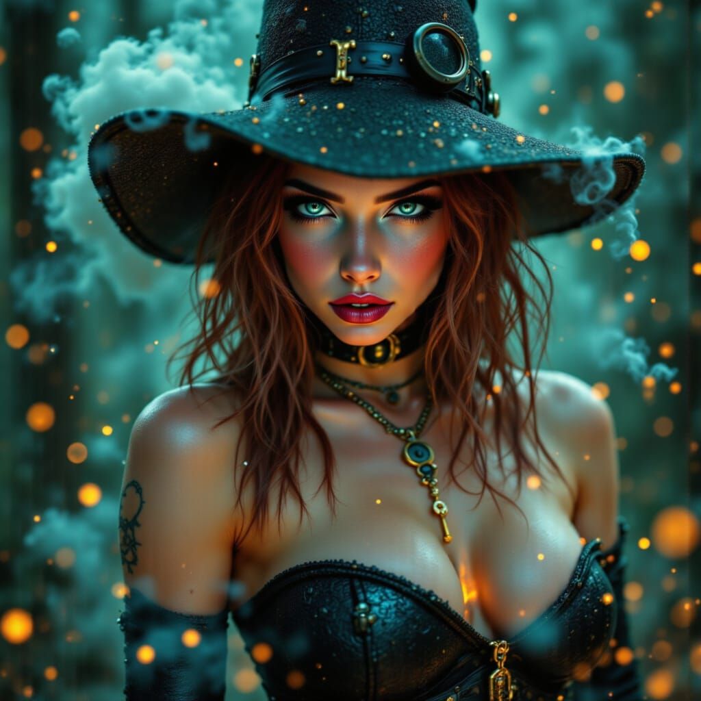 Witch's Brew in Cyberpunk Bauhaus Style