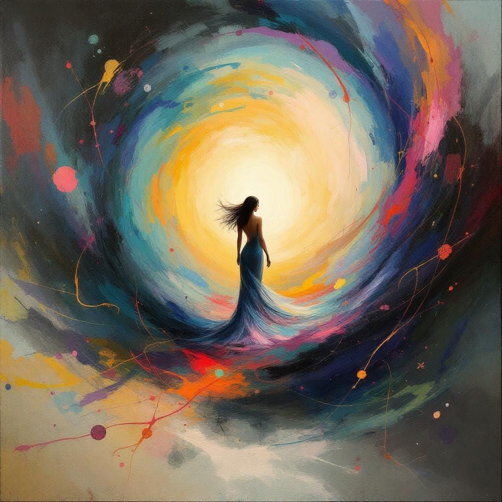 Surreal Reality Melts Revealing Colorful Vortex