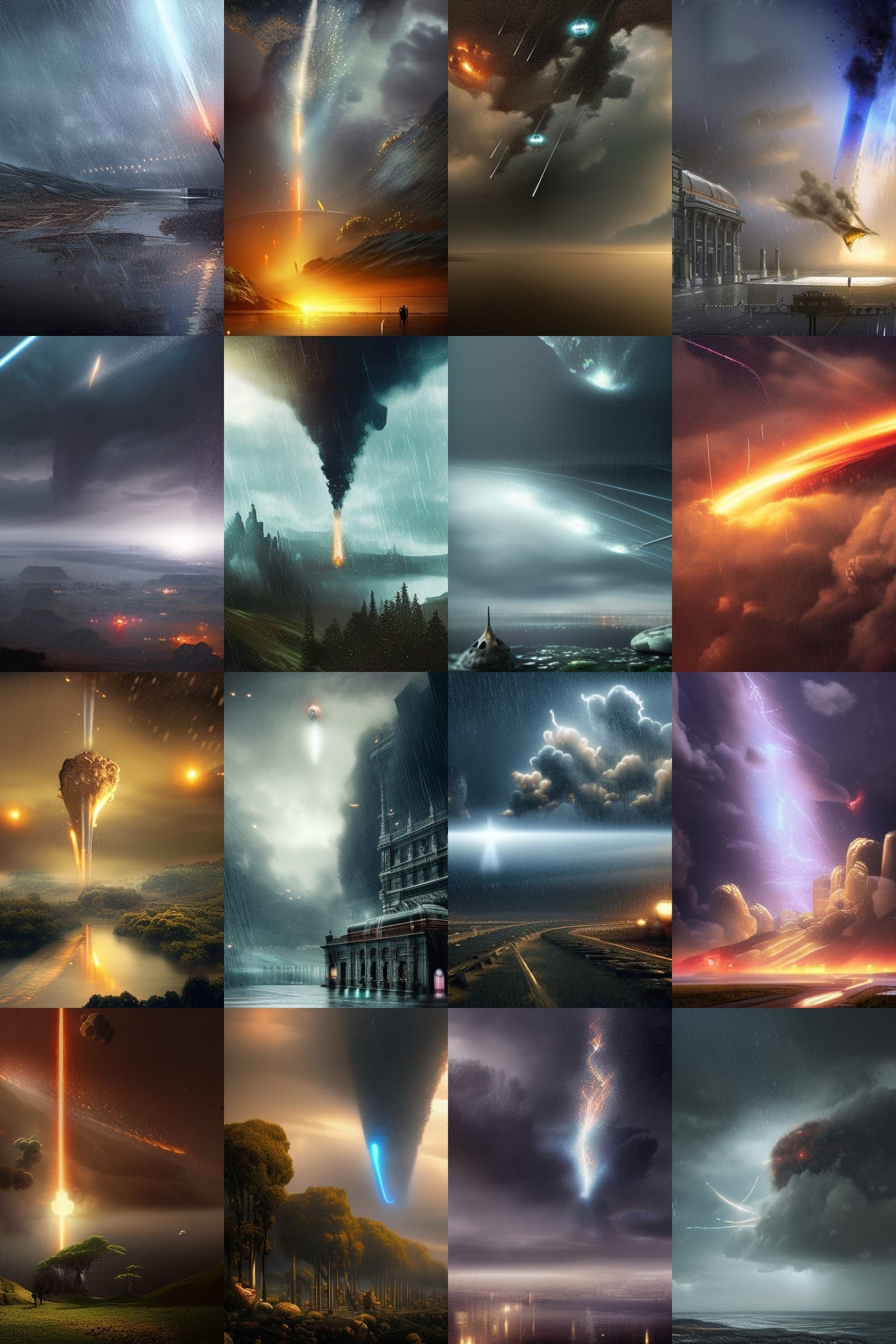 Epic Meteor Shower in the Rain