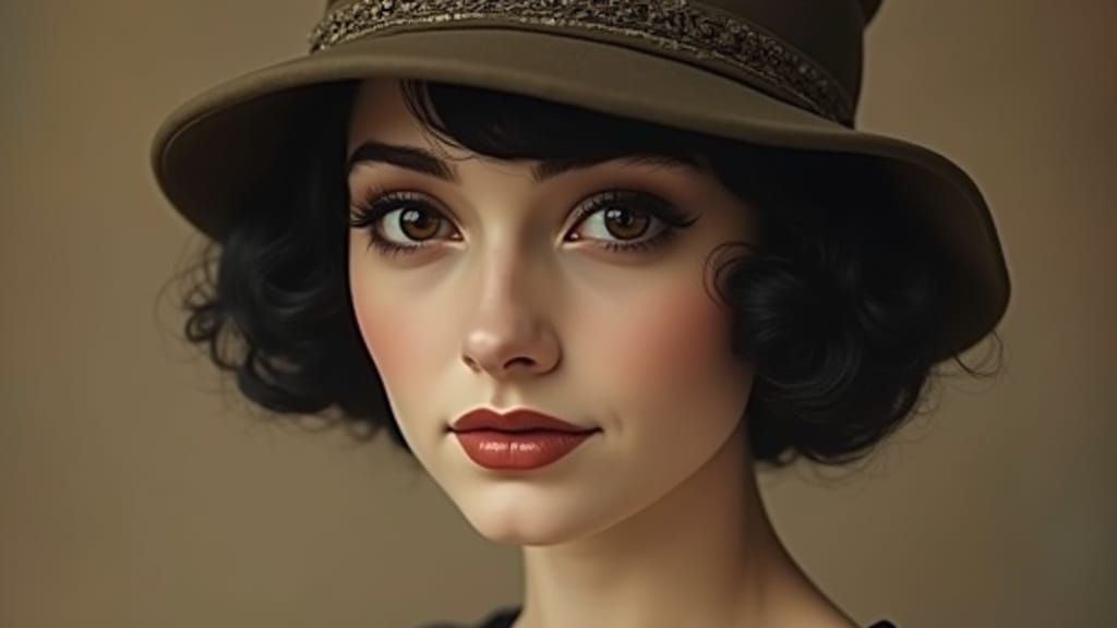 1930s Woman Portrait in Sepia Photography Style