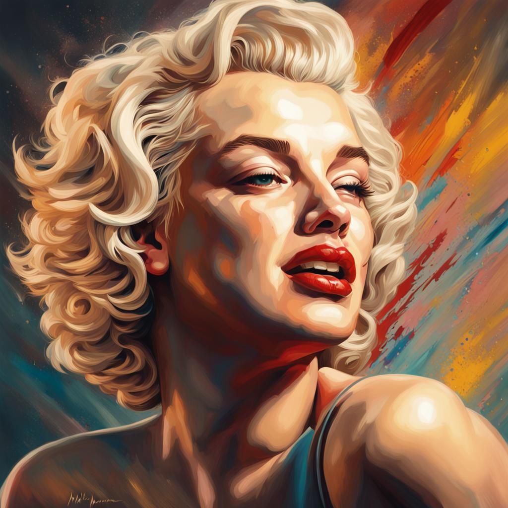 Hyperrealistic Portrait of Blended Actress Features