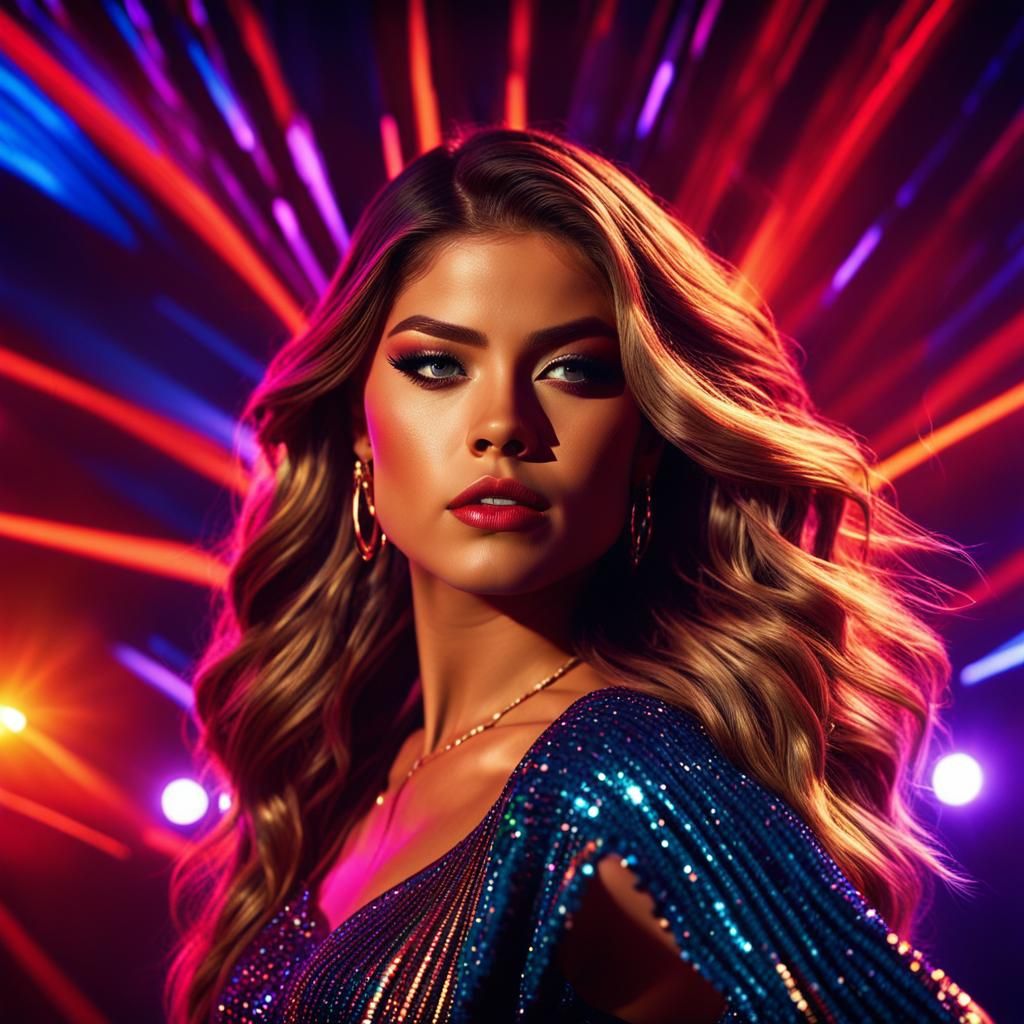 Sofia Reyes in Radiant Nightclub Dance Scene