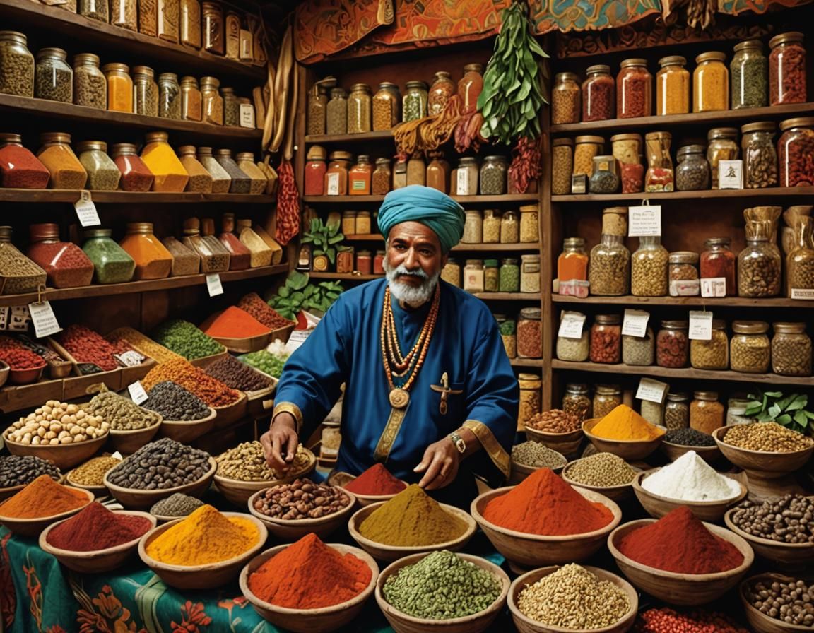 Atlantis Marketplace: Exotic Spices and Herbs