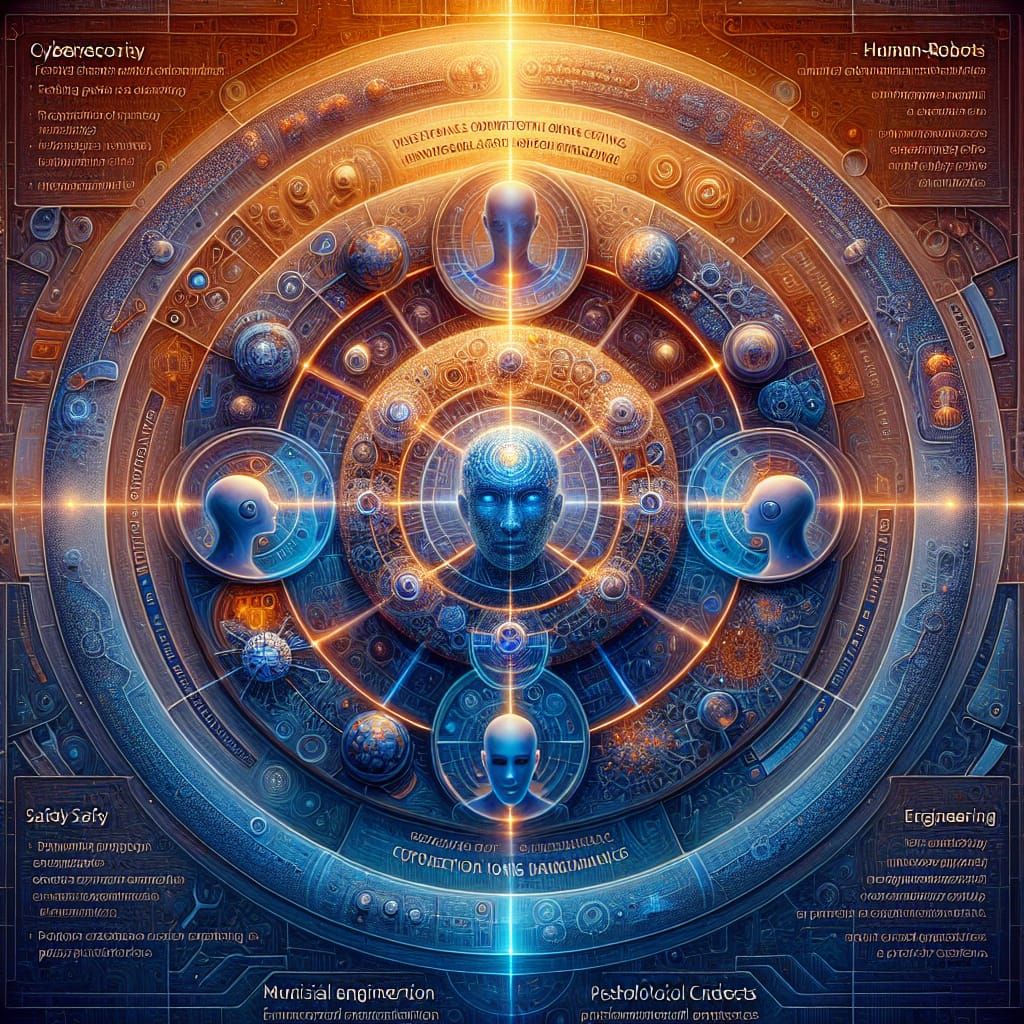 Secure Robotics Multidisciplinary Diagram in Matte Painting