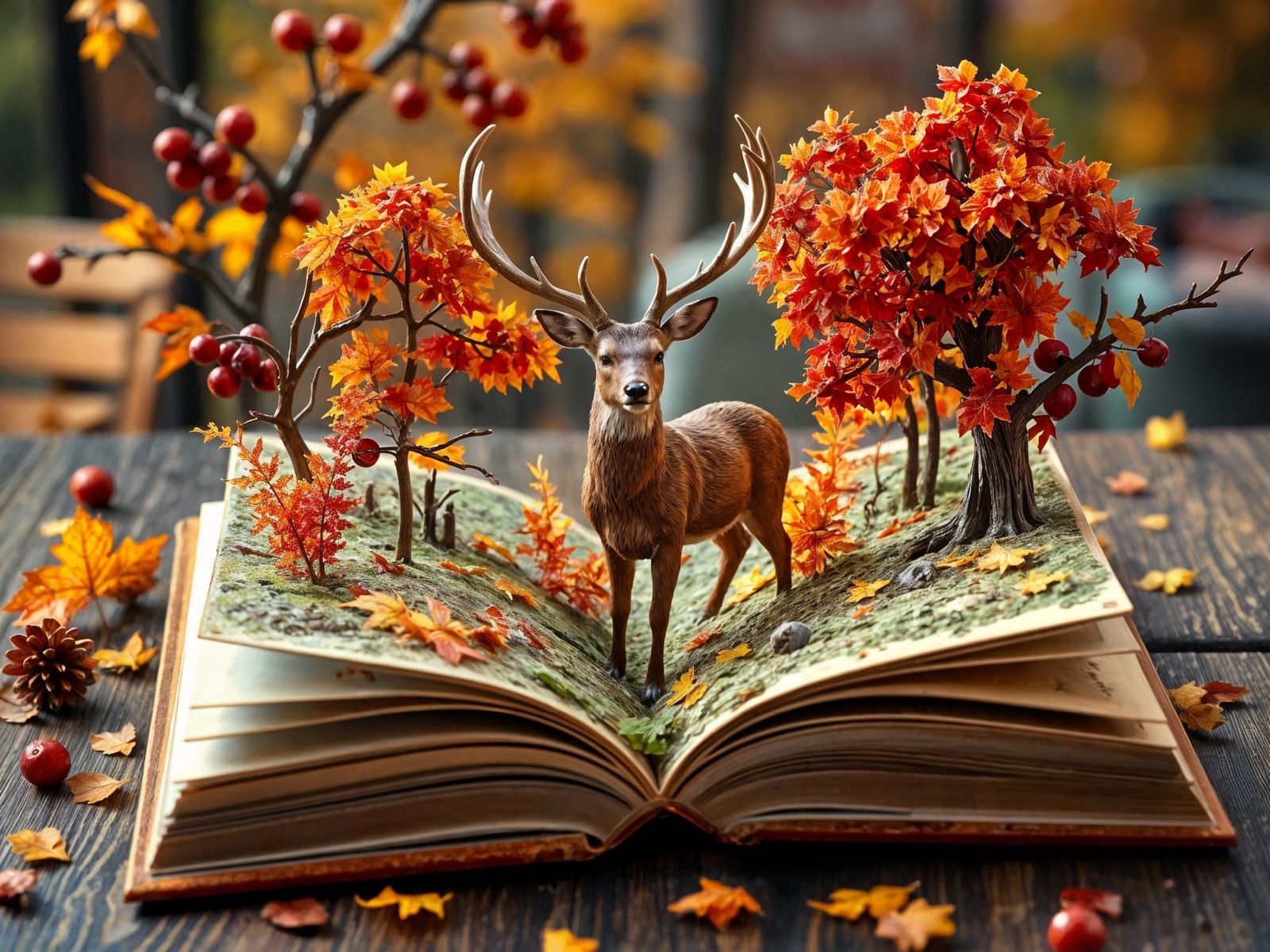 Autumnal Forestscape from the book realm