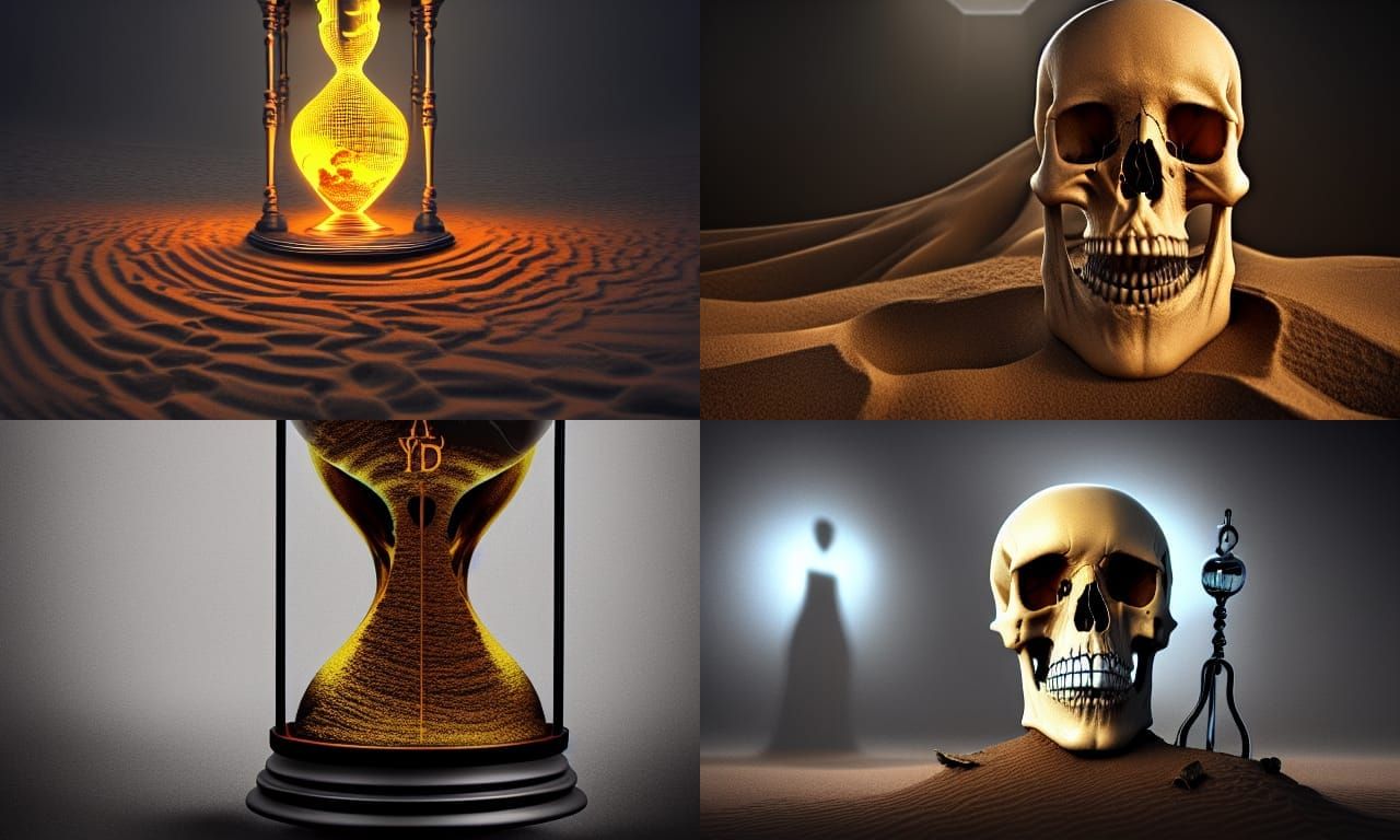 Death's Hourglass: Macabre Fantasy Art