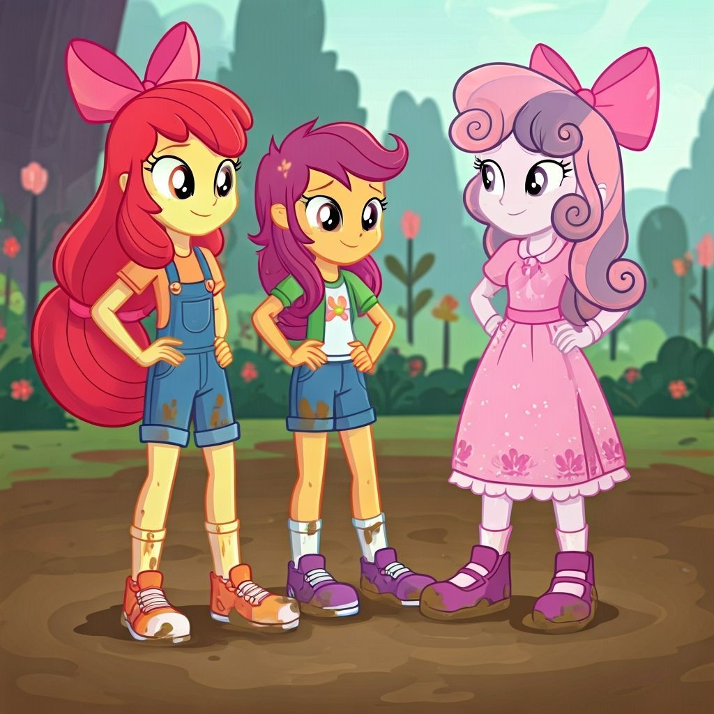 Muddy Fun: Cutie Mark Crusaders' Garden Adventure