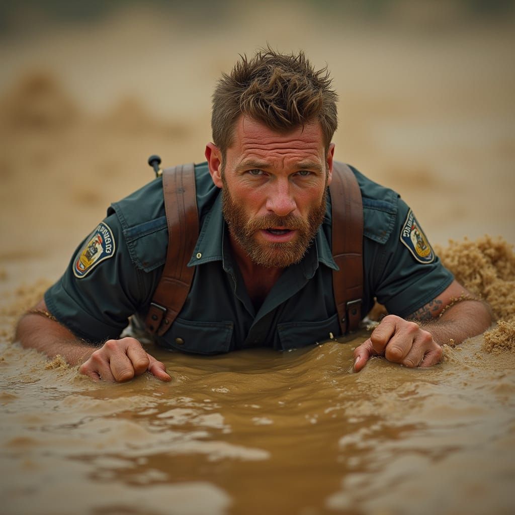 Rugged Cop Sinks into Treacherous Quicksand