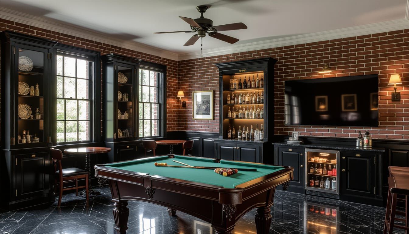Victorian Billiards Room: Sophisticated Leisure in Cinematic...