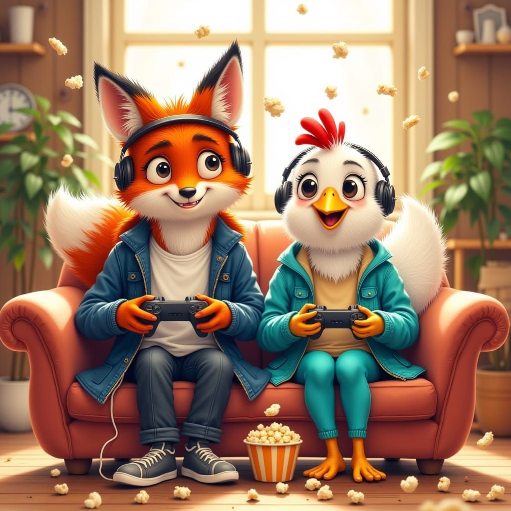 🎮🐔🦊 Co-Op Champs - Enemies IRL, teammates in co-op mode