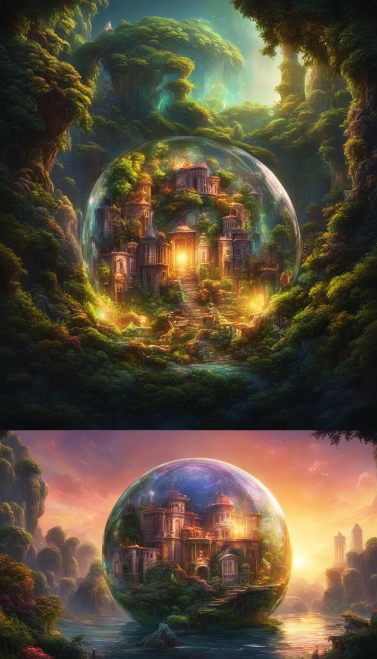 Miniature World in Glass Orb: Concept Art