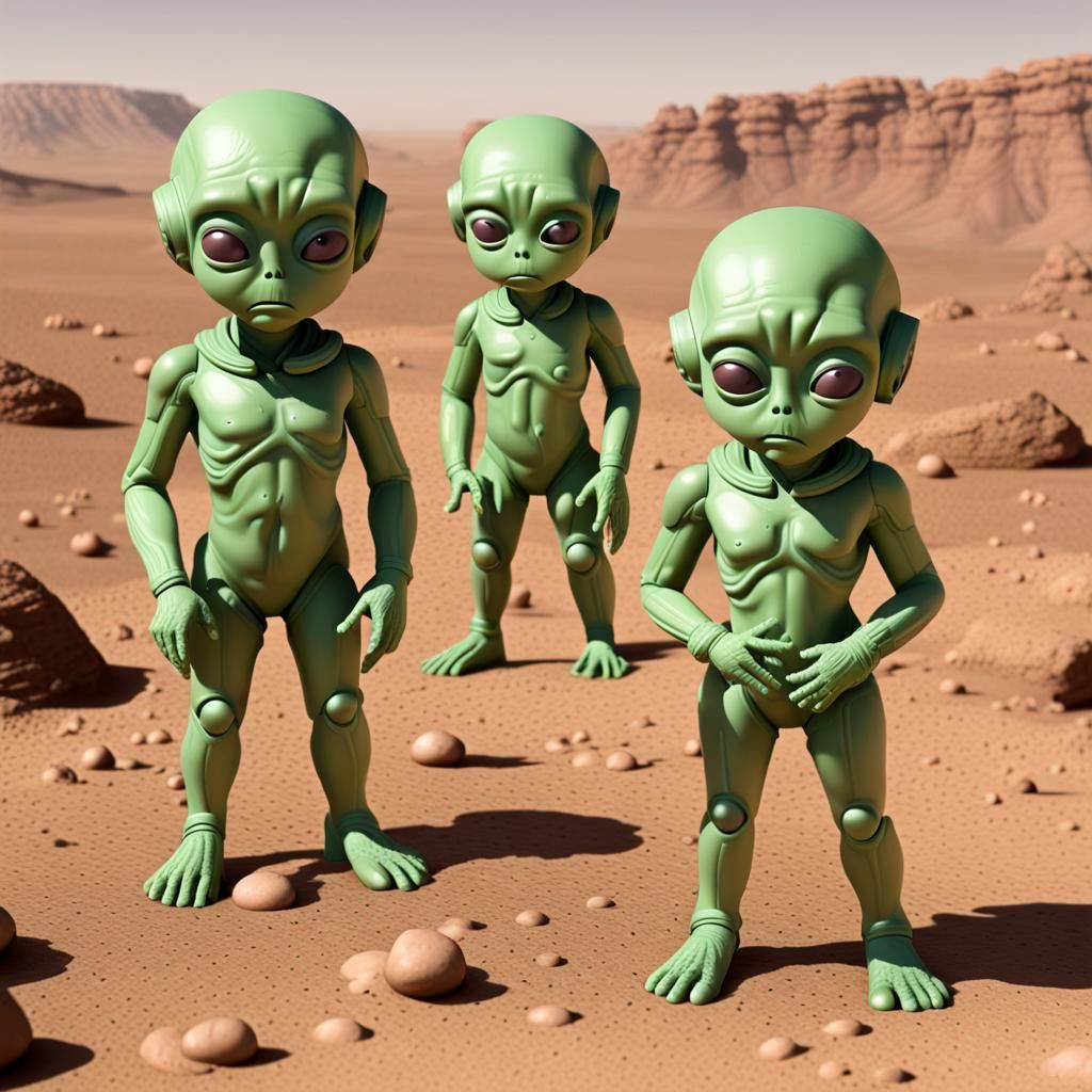 Anatomically Correct Little Green Men from Mars