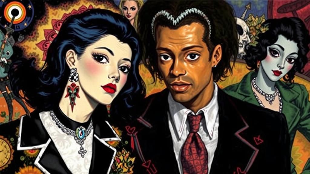 Vampires in Love: A Dark Fantasy Art Piece