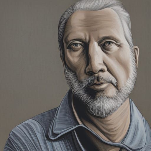 Minimalist Self Portrait in Picasso Style