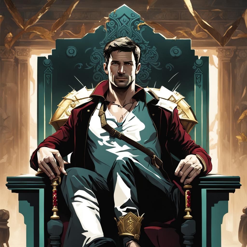 Nathan Drake on Ruby Throne