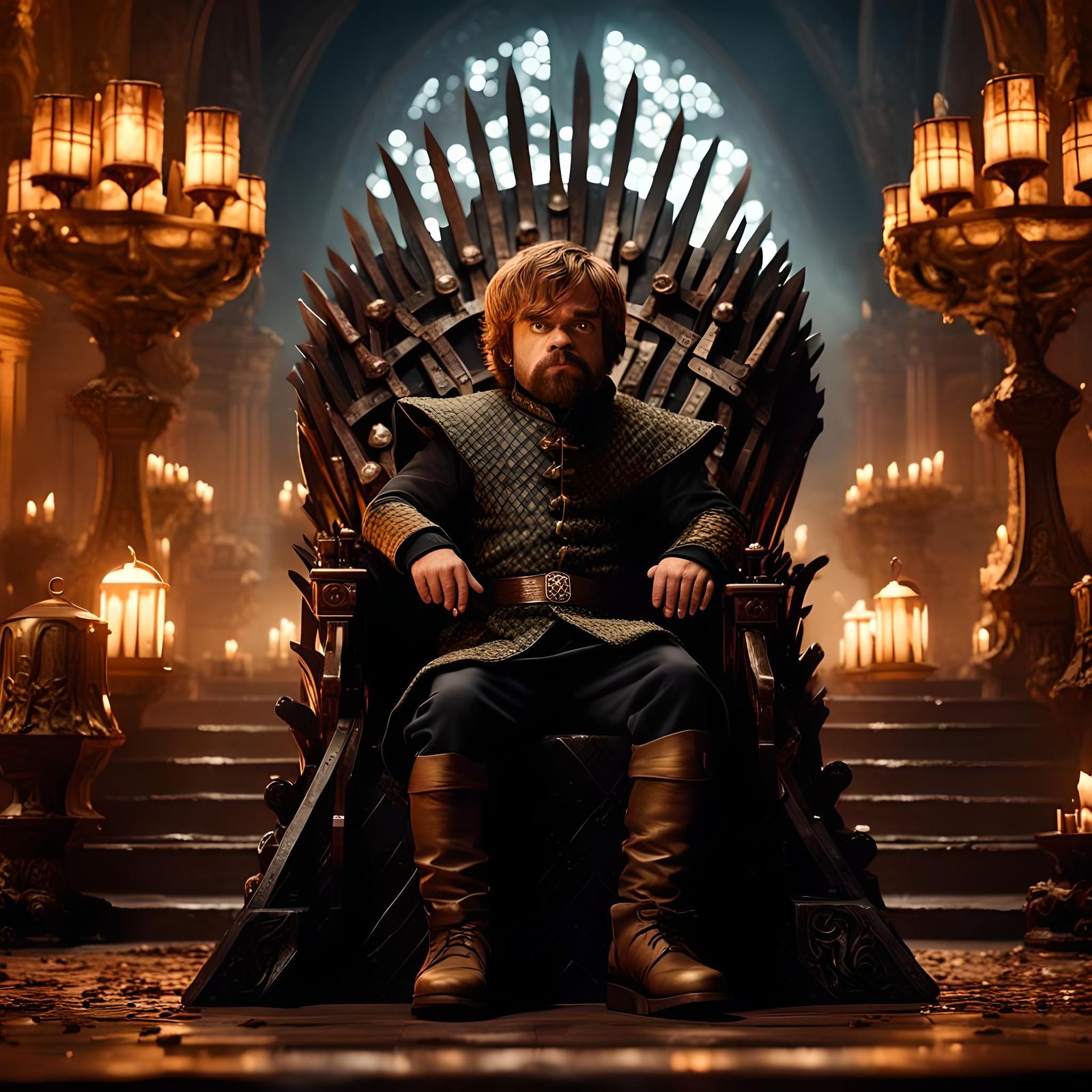 Tyrion Lannister in Game of Thrones Throne Room