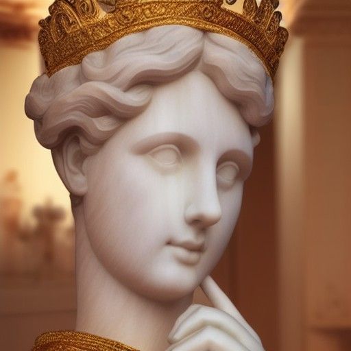 Classical Marble Statue of a Sensual Woman