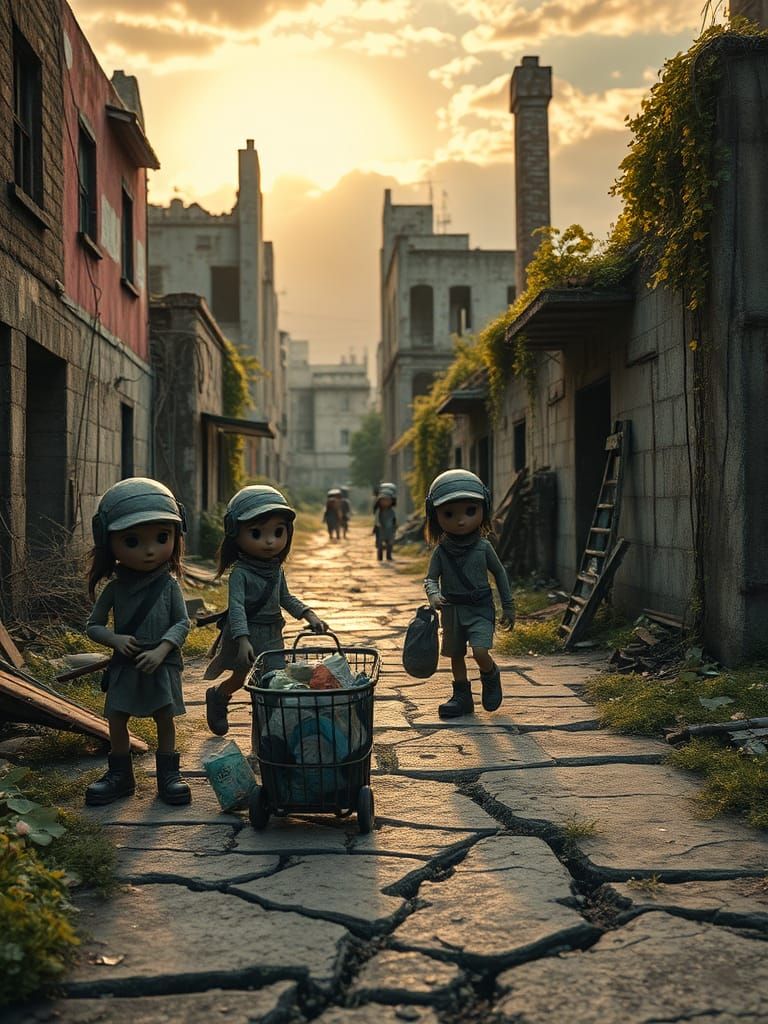 Claymation Characters in Post-Apocalyptic World