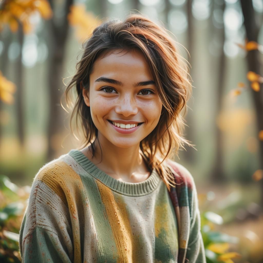 Warm Smile Portrait in Natural Light