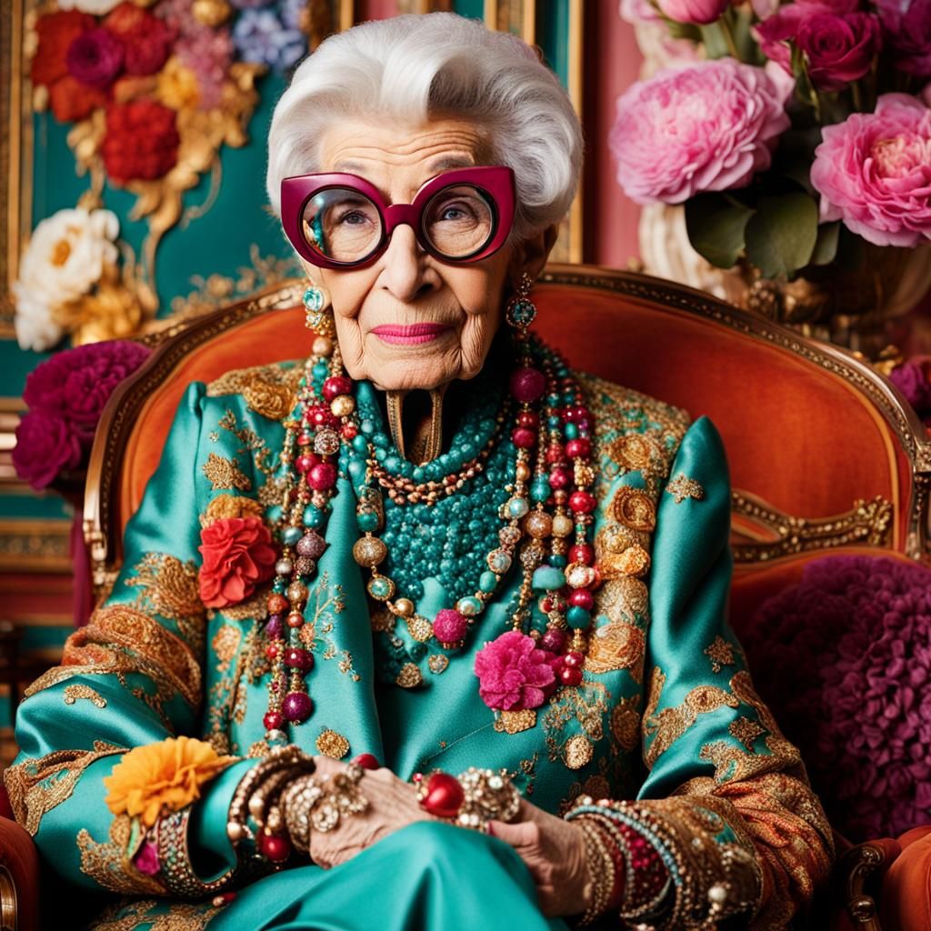 Iris Apfel Portrait in Opulent New York Apartment