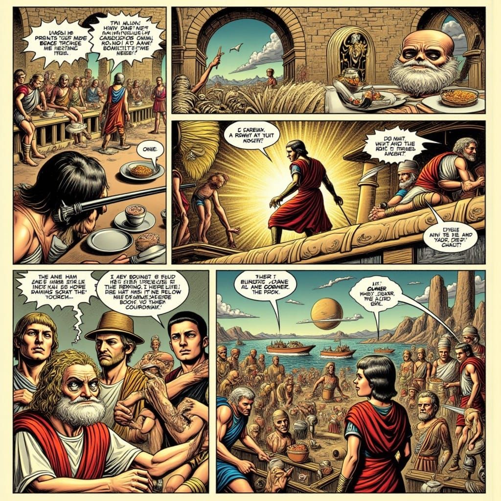 Ancient Mathematician Battles Roman Soldiers in Surreal Comi...