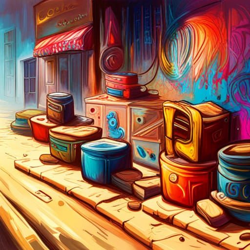 Graffiti Art Cookies in Street Art Style